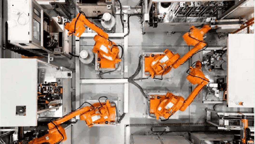Robot công nghiệp lắp ráp linh kiện tại MOVA