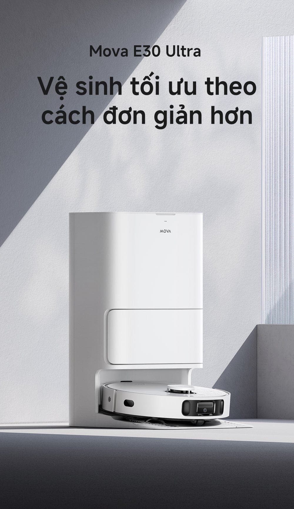 Đánh giá chi tiết MOVA E30 Ultra robot hút bụi entry-level dưới 8 triệu
