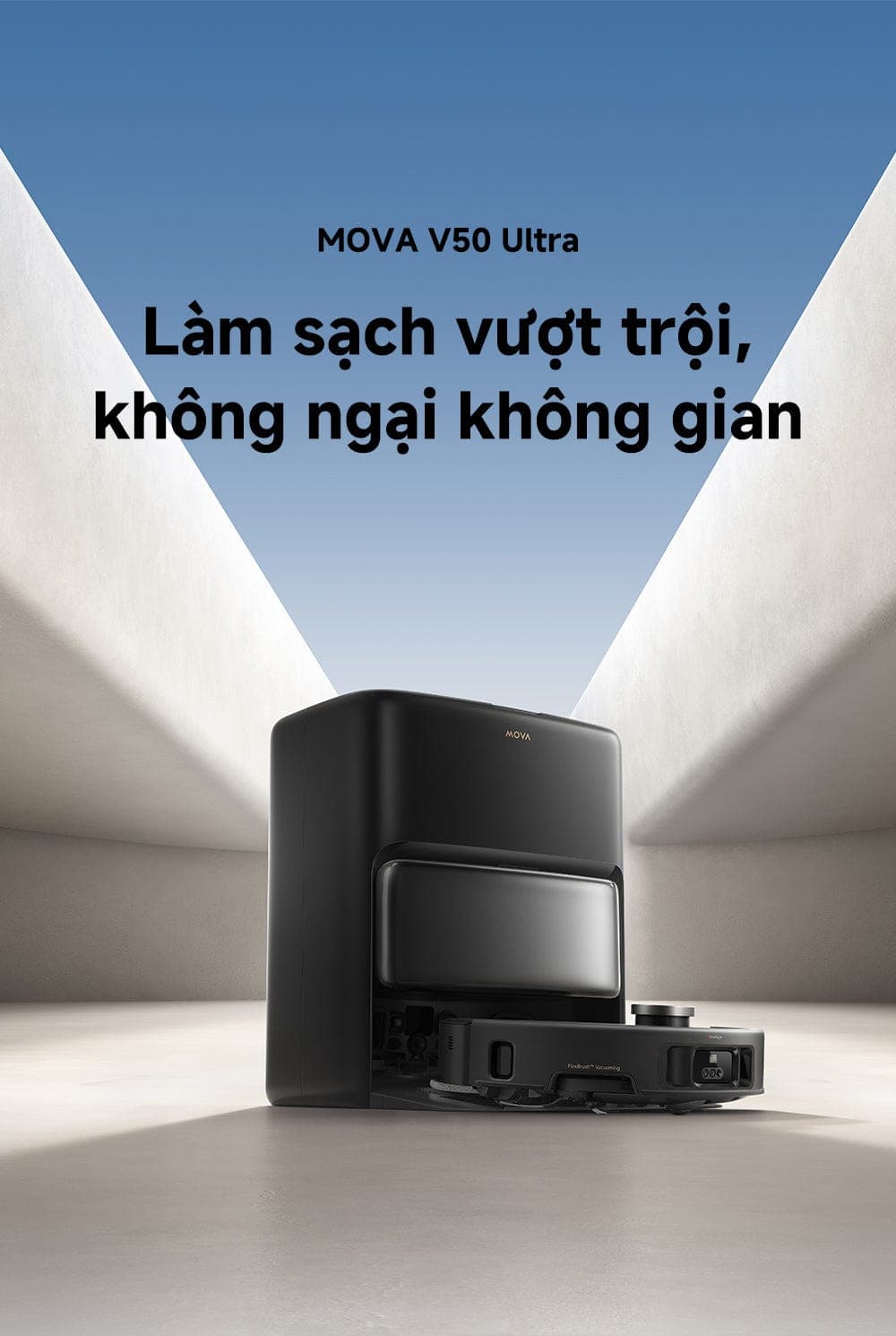 MOVA V50 Ultra góc nhìn tổng thể