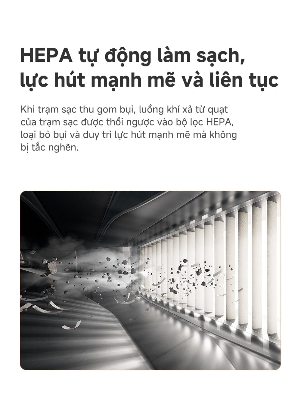 MOVA V50 Ultra chống rối tóc 3 lớp bánh xe chổi