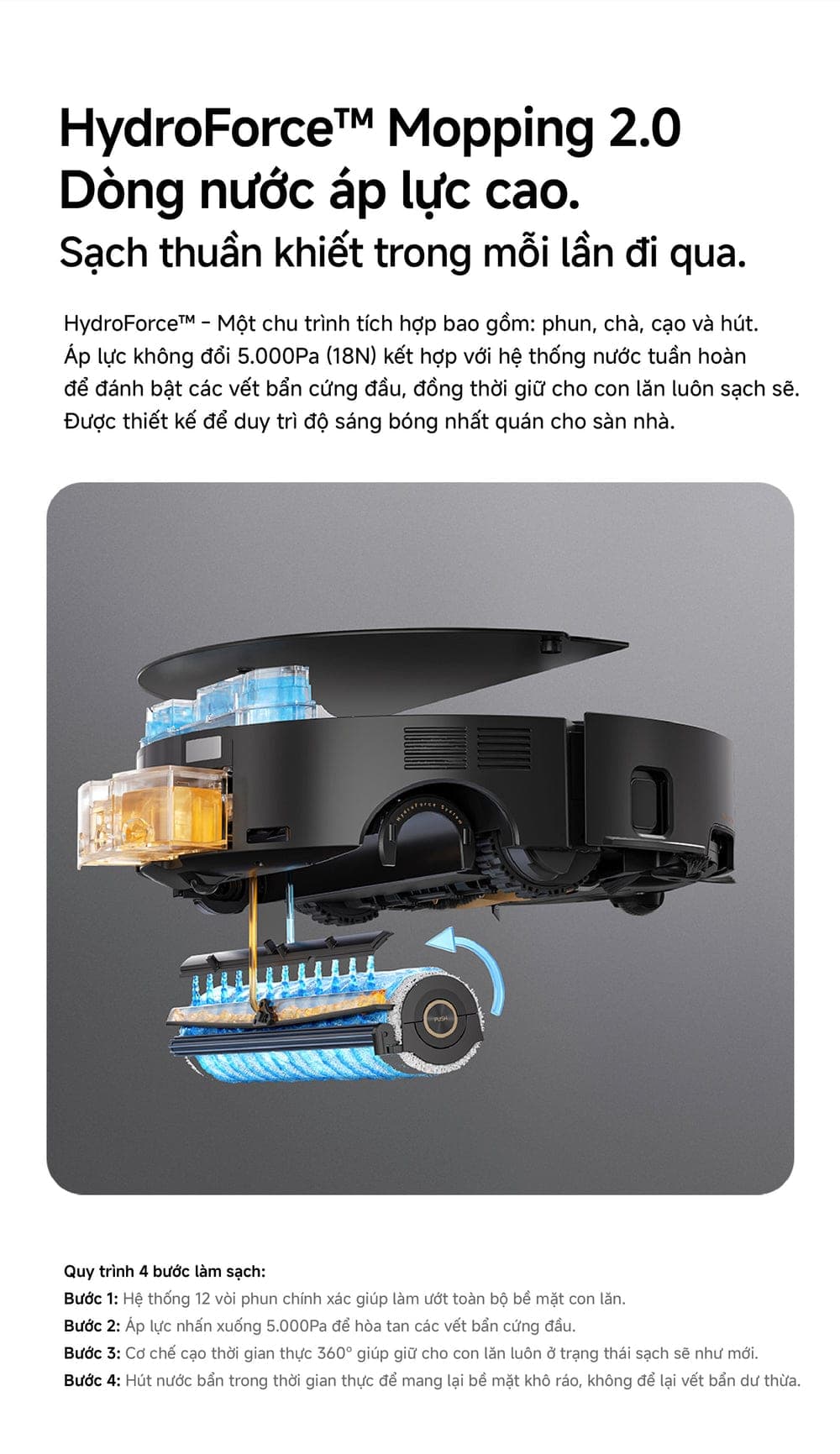 MOVA Z70 Ultra Roller chi tiết roller