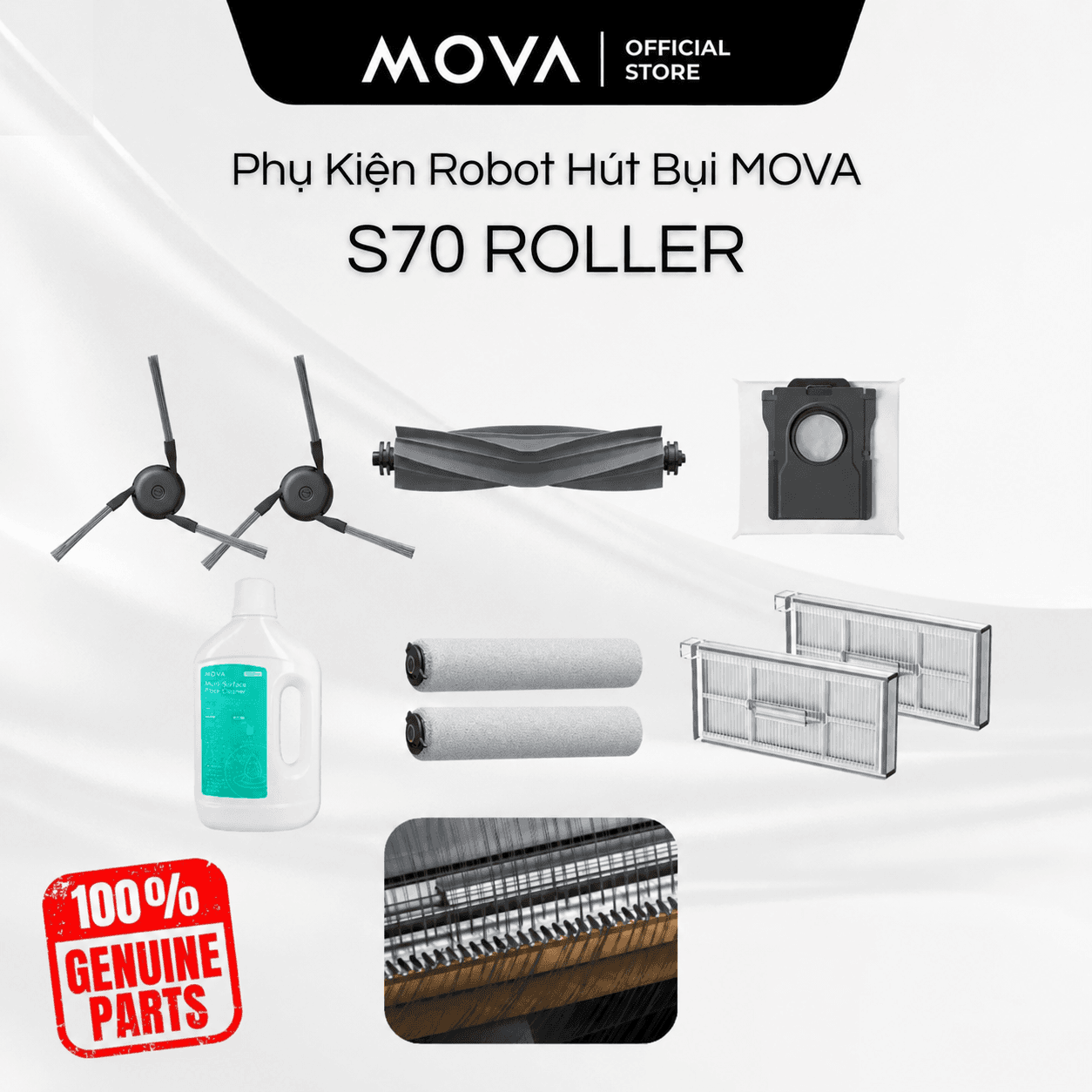 Bộ phụ kiện MOVA S70 Roller